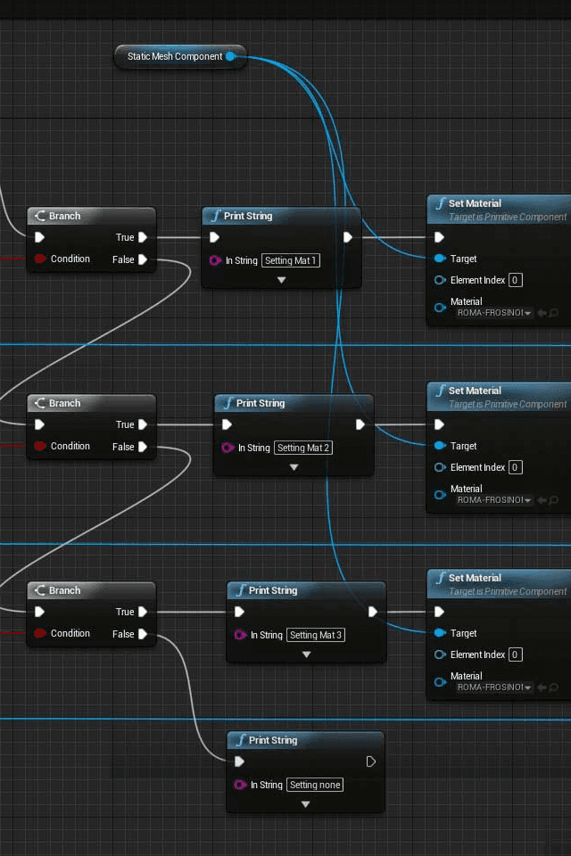 Office workers looking at post-its on wall